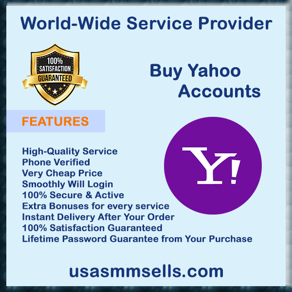 Buy Yahoo Accounts - 100% PVA, Aged And Secure Accounts